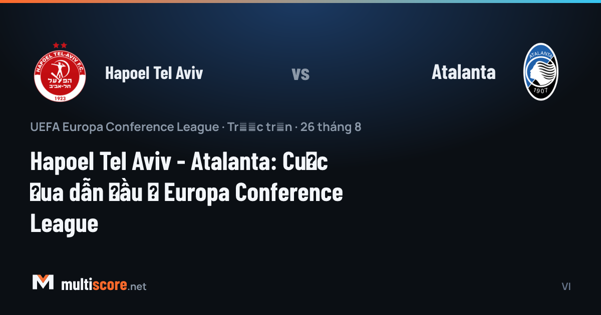 Hapoel Tel Aviv - Atalanta