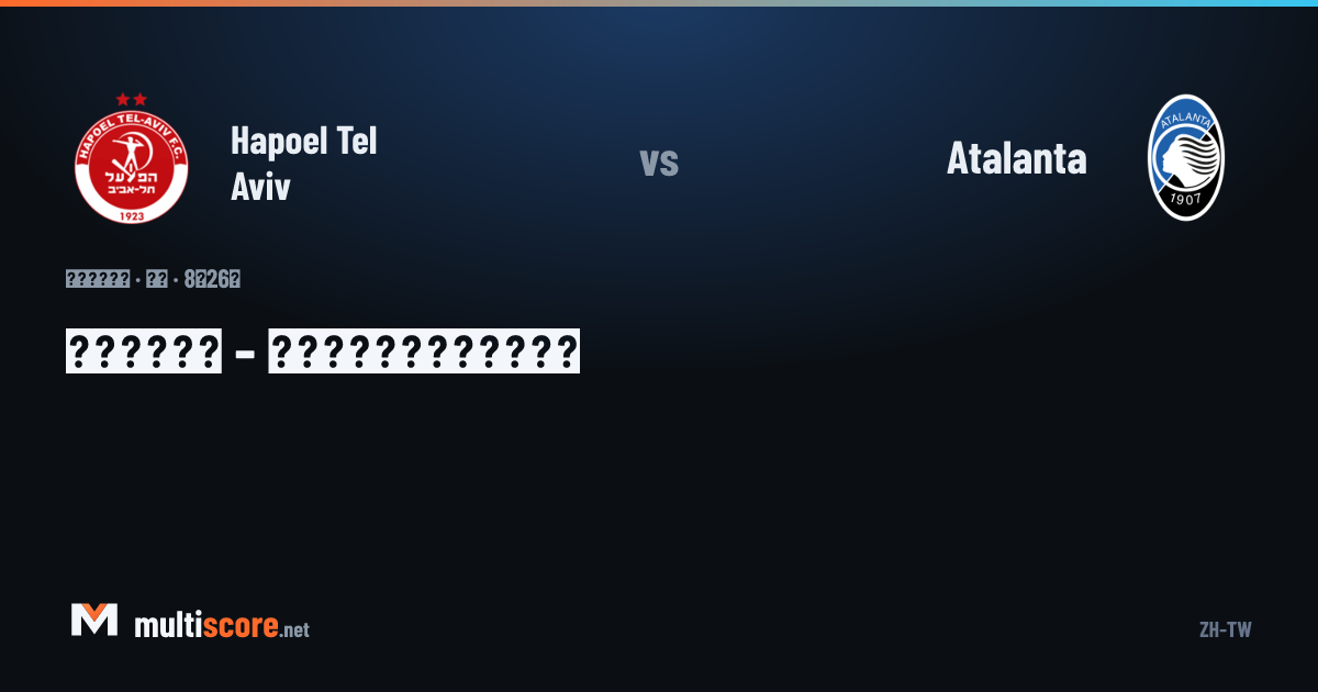 Hapoel Tel Aviv - Atalanta
