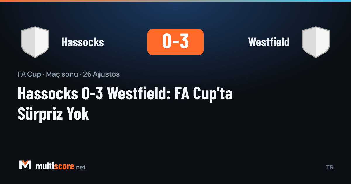 Hassocks ve Westfield arasındaki FA Cup maçından bir görünüm