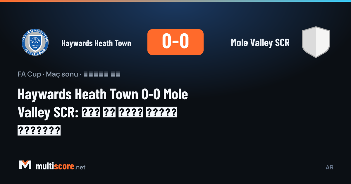 Haywards Heath Town ve Mole Valley SCR futbolcuları FA Cup maçında mücadele ediyor