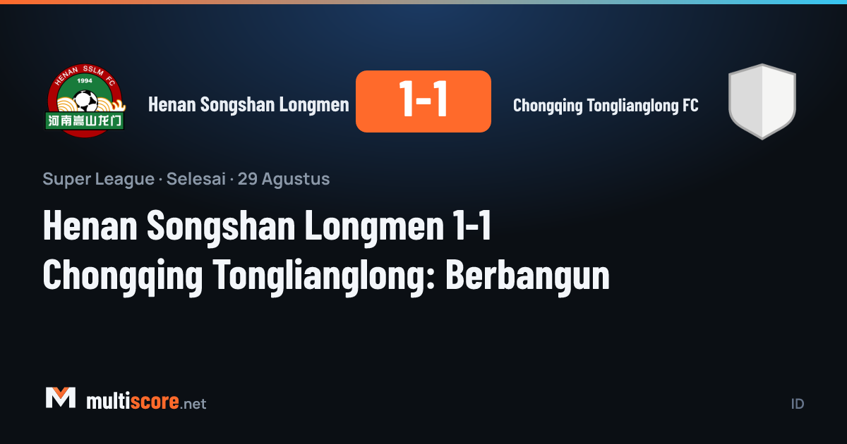 Henan Songshan Longmen - Chongqing Tonglianglong FC