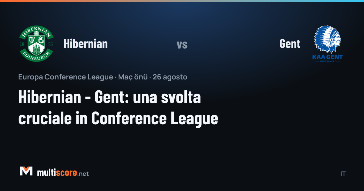 Hibernian - Gent Konferans Ligi maç önü