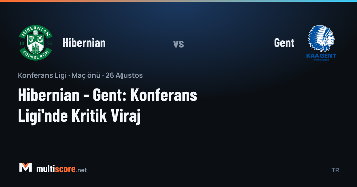 Hibernian - Gent Konferans Ligi maç önü