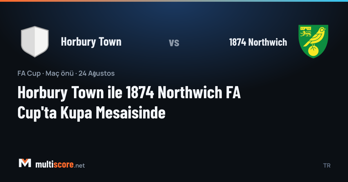 Horbury Town - 1874 Northwich