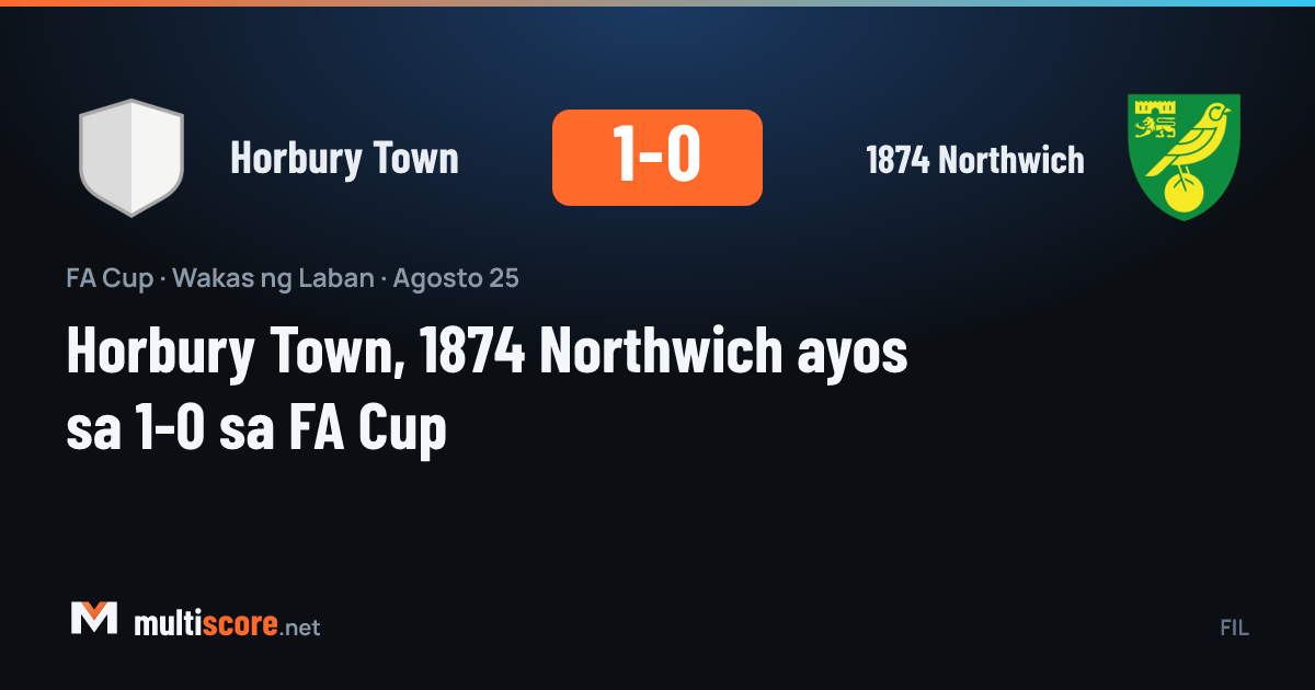 Horbury Town - 1874 Northwich