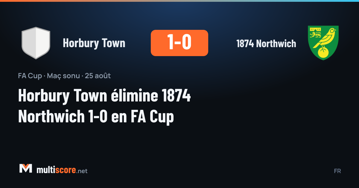Horbury Town - 1874 Northwich
