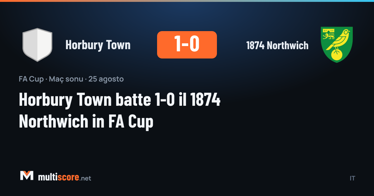Horbury Town - 1874 Northwich