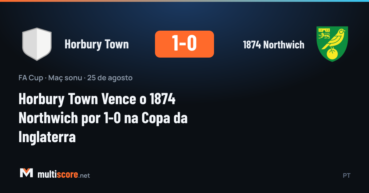 Horbury Town - 1874 Northwich