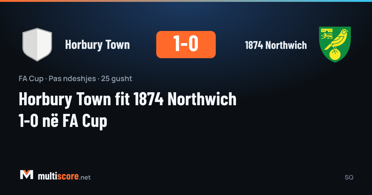 Horbury Town - 1874 Northwich