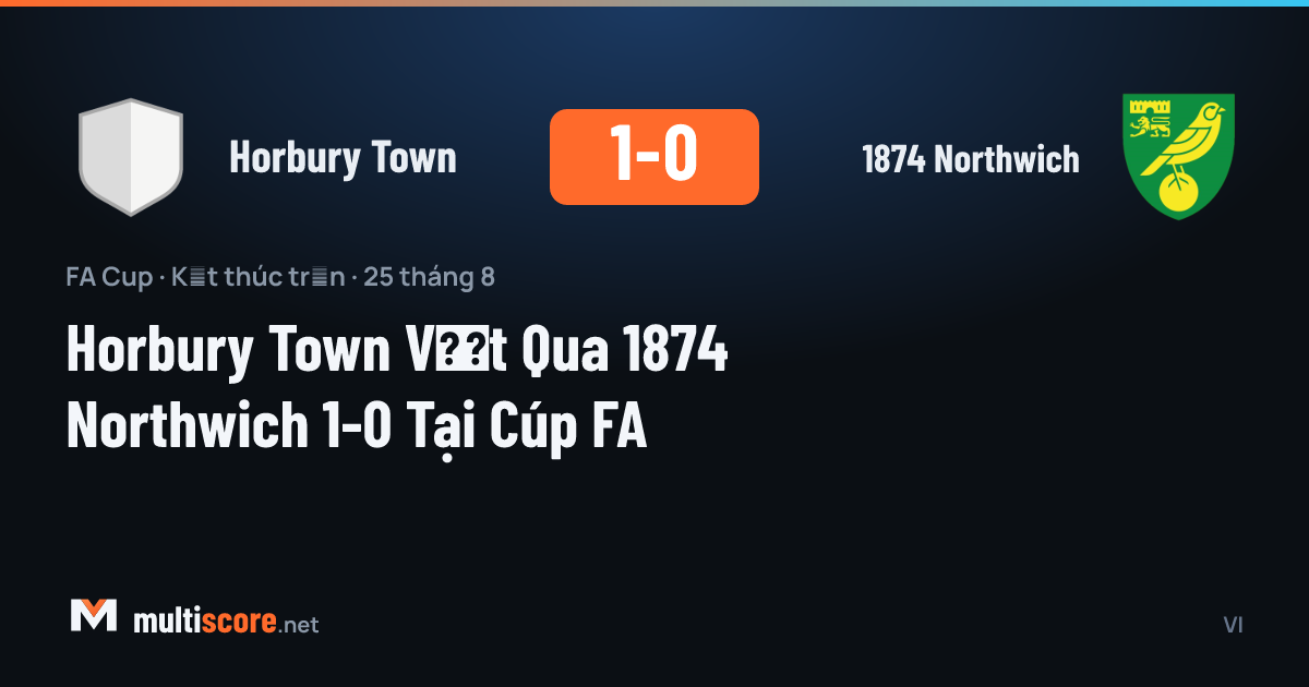Horbury Town - 1874 Northwich