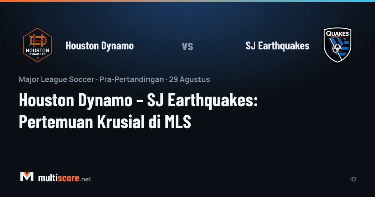 Houston Dynamo ve San Jose Earthquakes MLS maçı önizleme görseli
