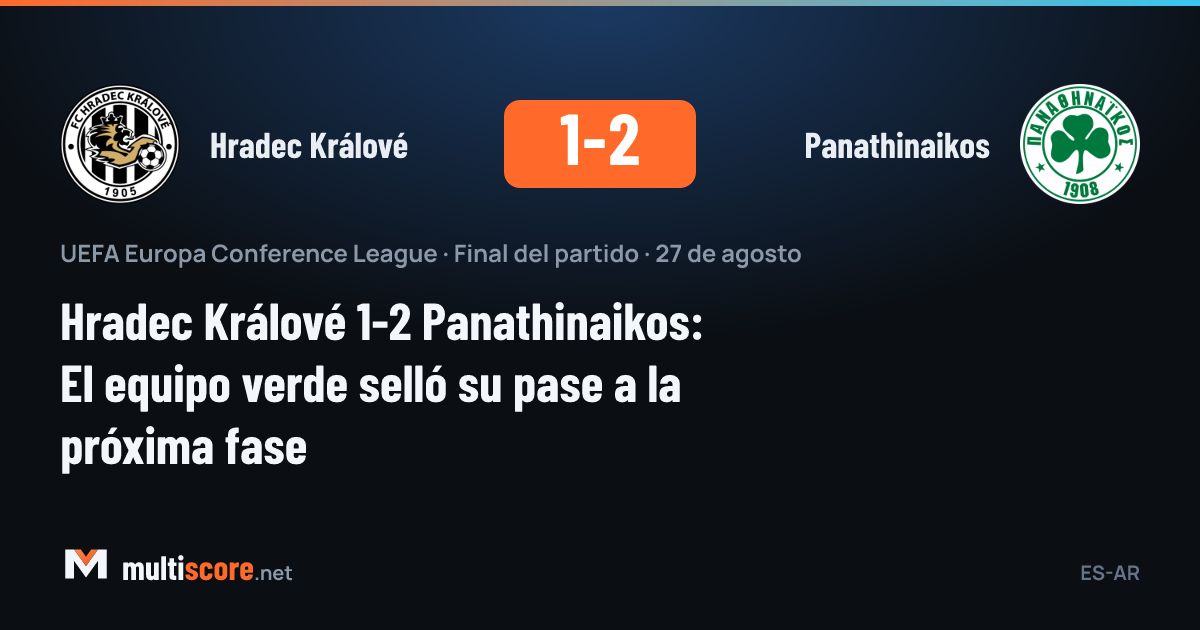 Hradec Králové - Panathinaikos maçından bir kare