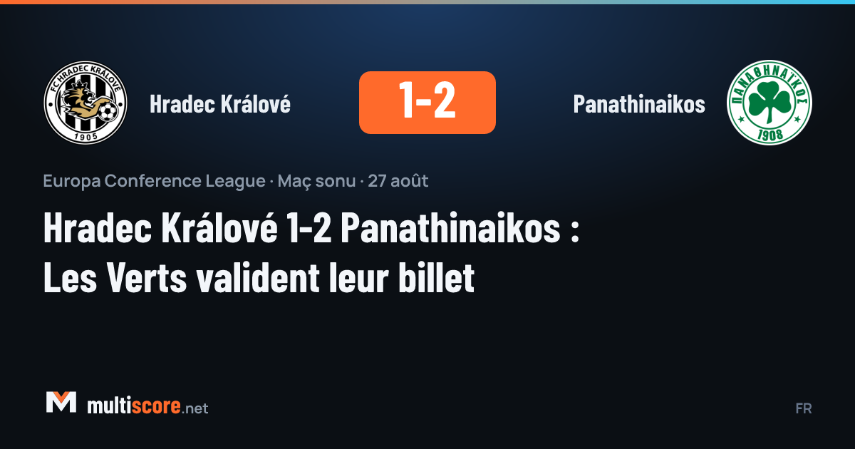 Hradec Králové - Panathinaikos maçından bir kare