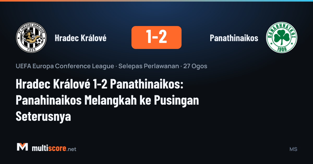 Hradec Králové - Panathinaikos maçından bir kare