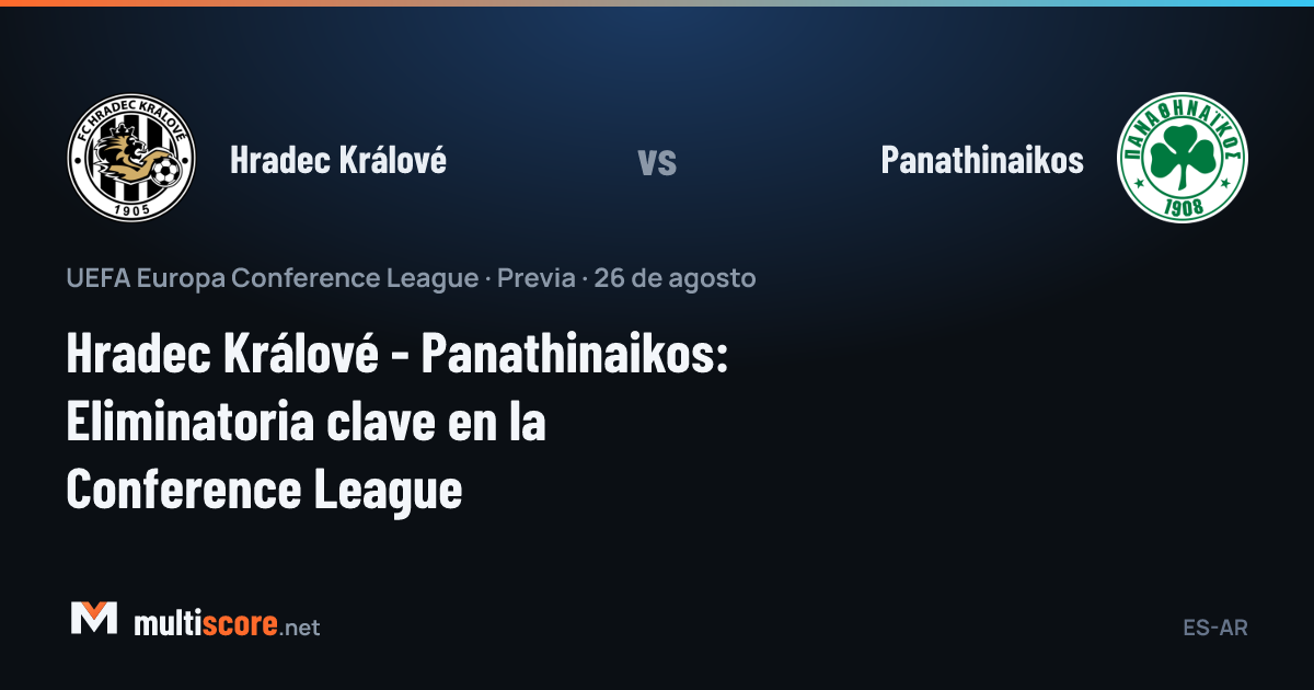Hradec Králové ve Panathinaikos oyuncuları Konferans Ligi ön eleme maçında