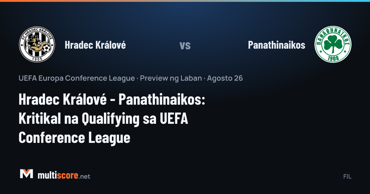 Hradec Králové ve Panathinaikos oyuncuları Konferans Ligi ön eleme maçında