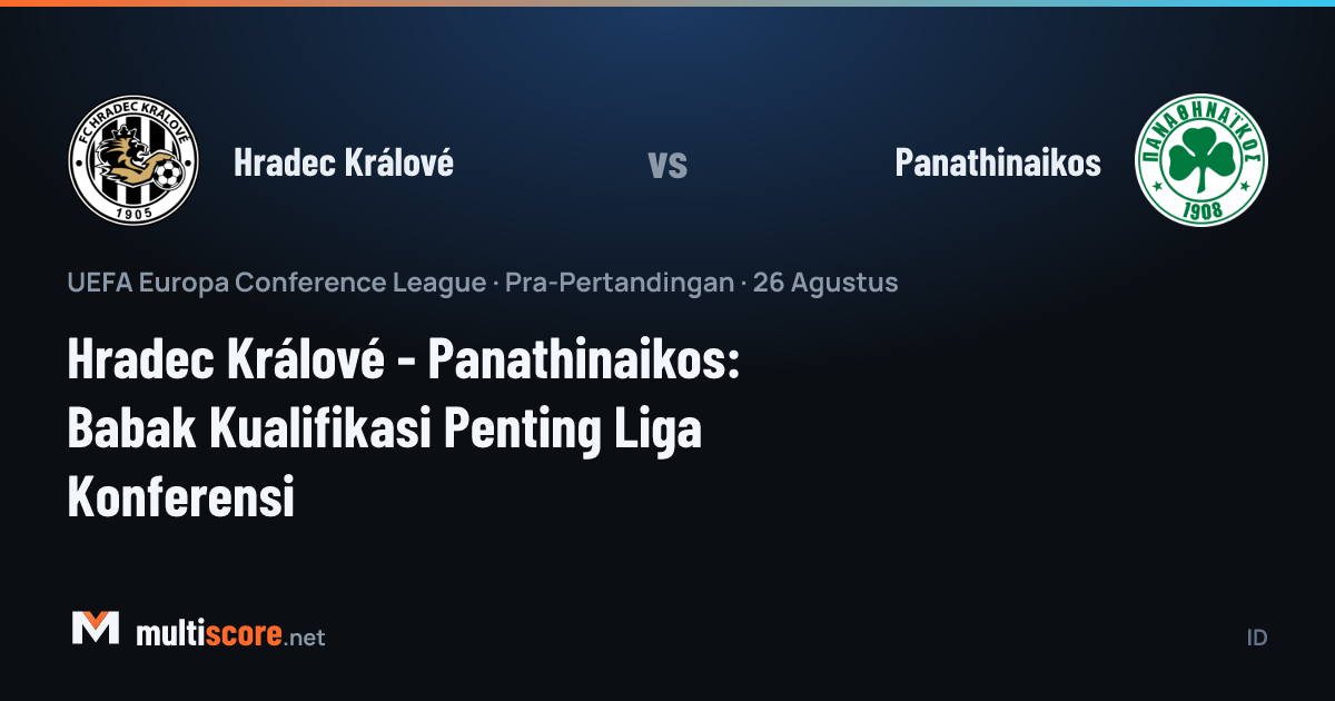 Hradec Králové ve Panathinaikos oyuncuları Konferans Ligi ön eleme maçında