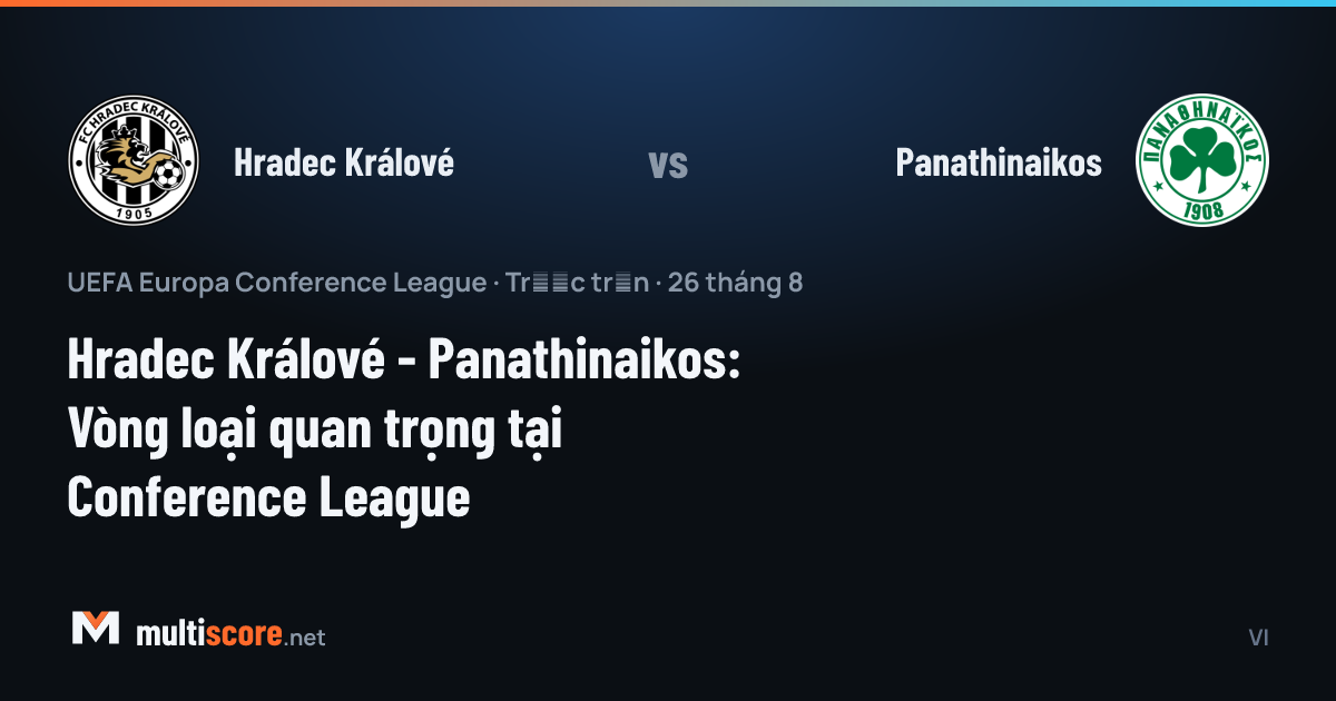 Hradec Králové ve Panathinaikos oyuncuları Konferans Ligi ön eleme maçında