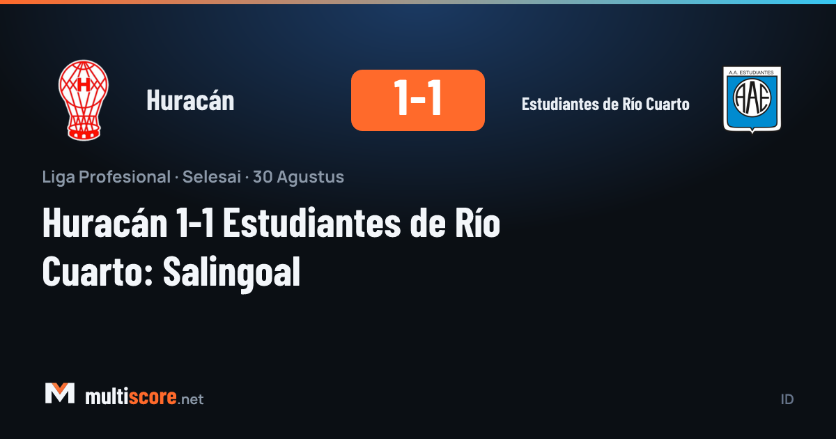 Huracán - Estudiantes de Río Cuarto