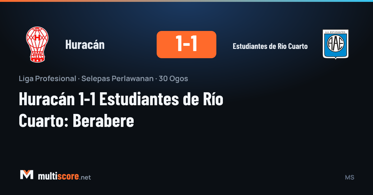 Huracán - Estudiantes de Río Cuarto