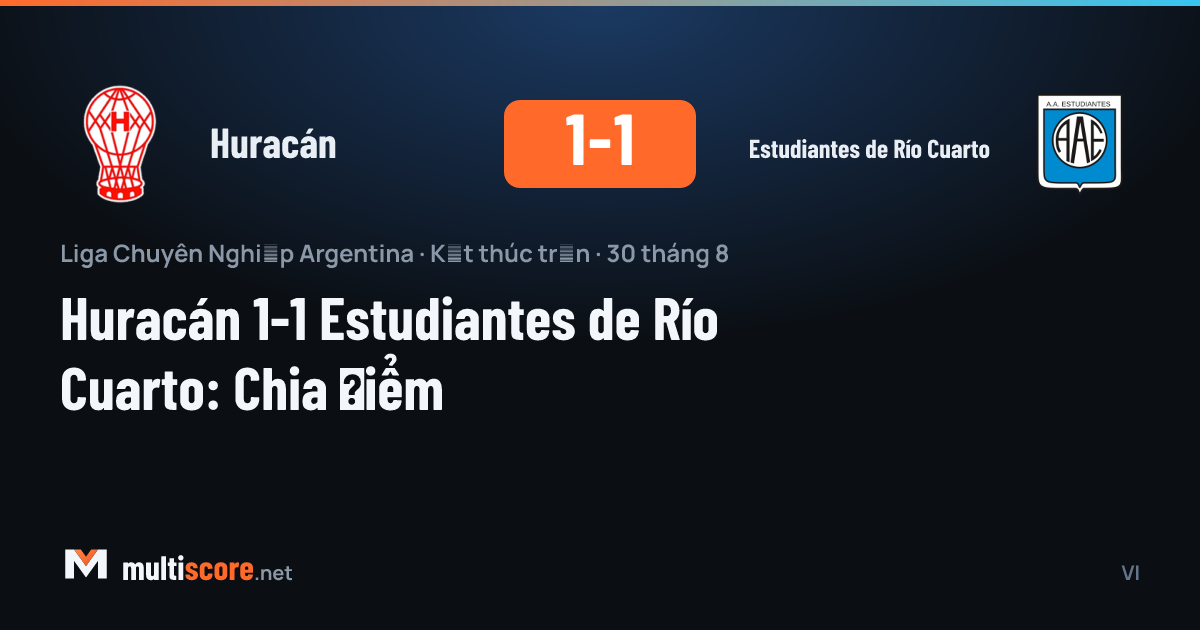 Huracán - Estudiantes de Río Cuarto