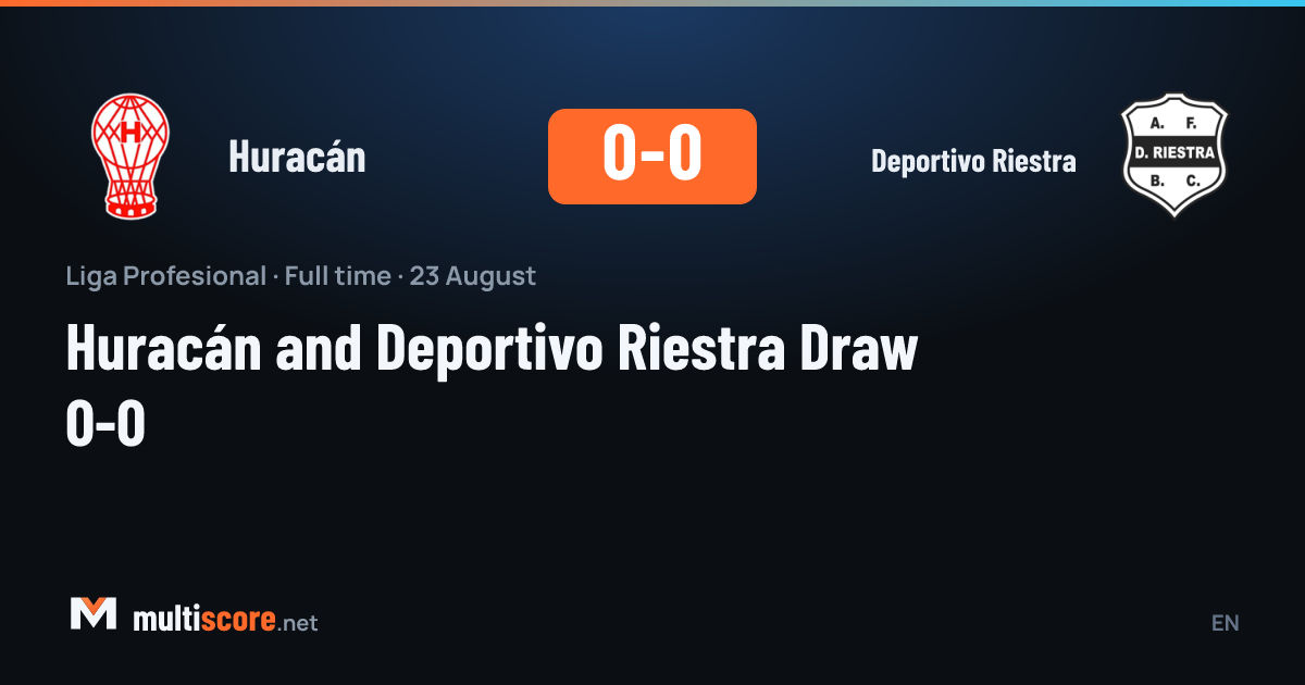 Huracán - Deportivo Riestra