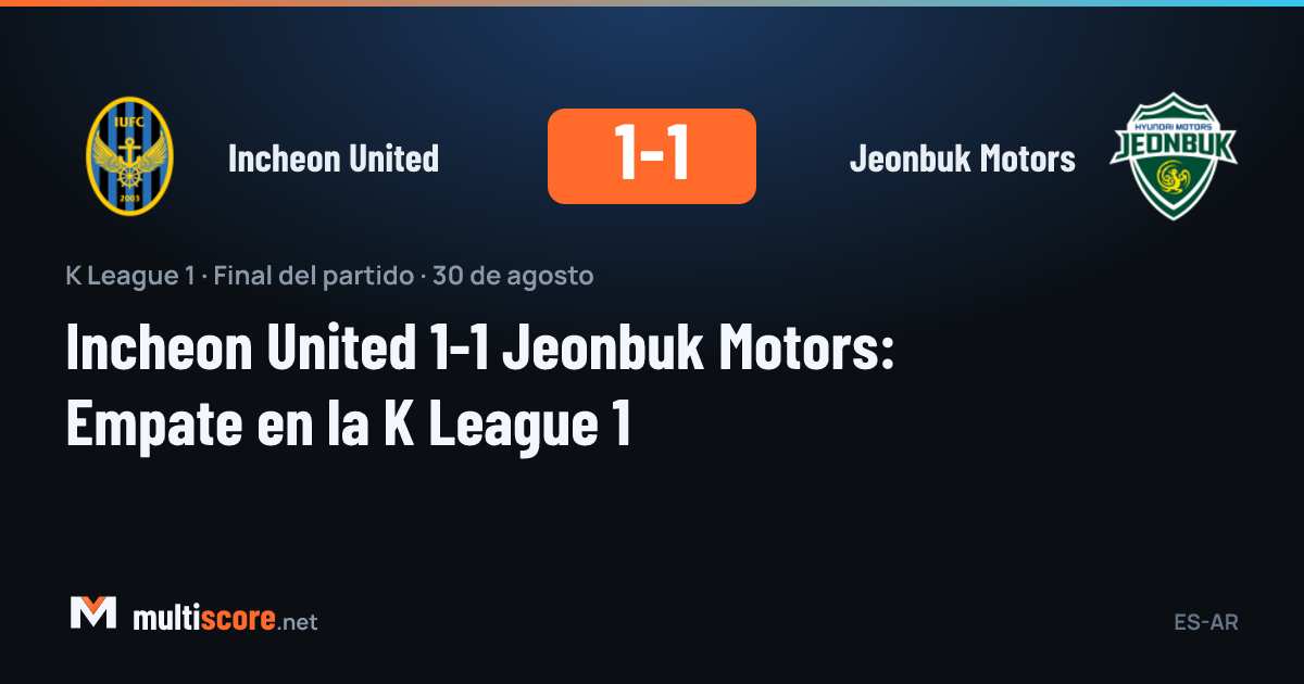 Incheon United - Jeonbuk Motors K League 1 maçı