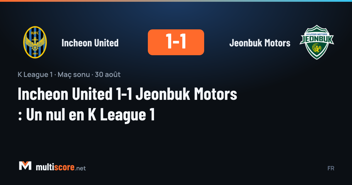 Incheon United - Jeonbuk Motors K League 1 maçı