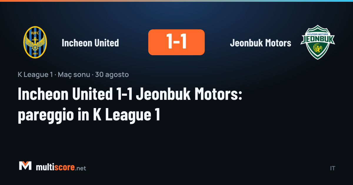 Incheon United - Jeonbuk Motors K League 1 maçı