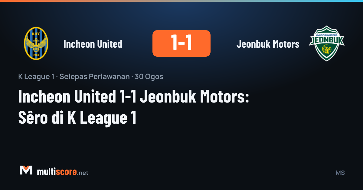 Incheon United - Jeonbuk Motors K League 1 maçı