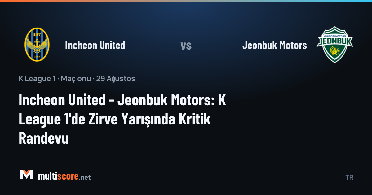 Incheon United ve Jeonbuk Motors futbolcuları K League 1 maçında