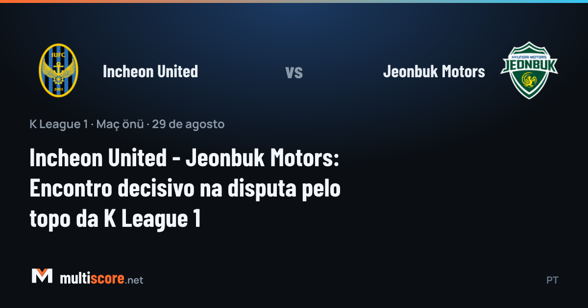 Incheon United ve Jeonbuk Motors futbolcuları K League 1 maçında