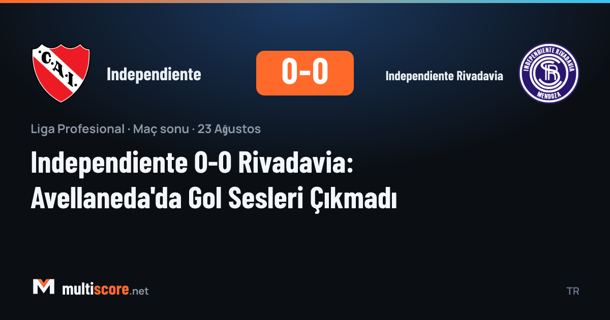 Independiente ve Independiente Rivadavia arasındaki maçtan bir görünüm