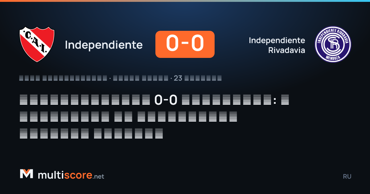 Independiente ve Independiente Rivadavia arasındaki maçtan bir görünüm