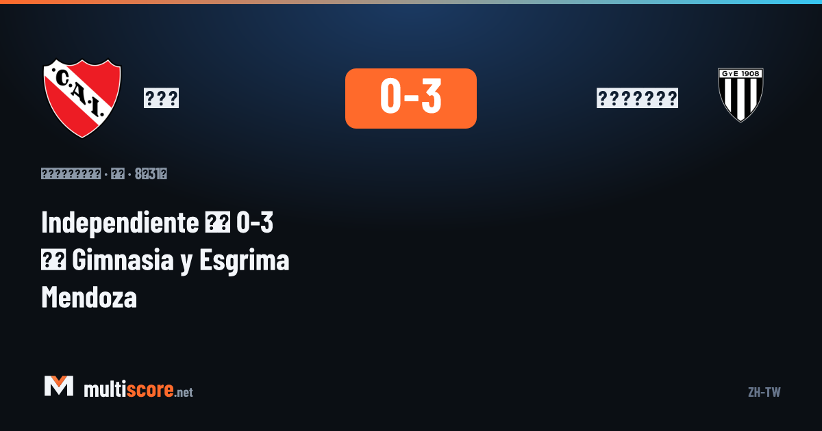 Independiente - Gimnasia y Esgrima Mendoza