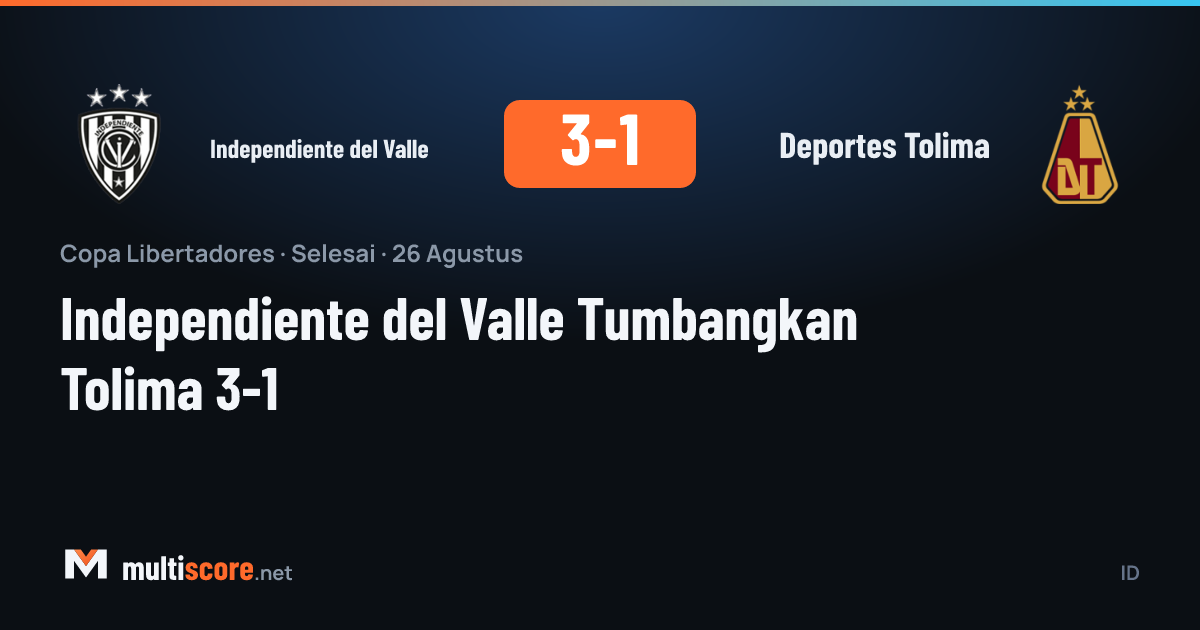 Independiente del Valle - Deportes Tolima