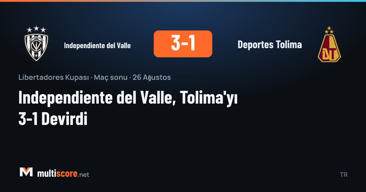 Independiente del Valle - Deportes Tolima