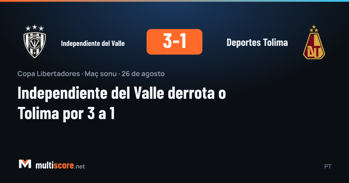 Independiente del Valle - Deportes Tolima