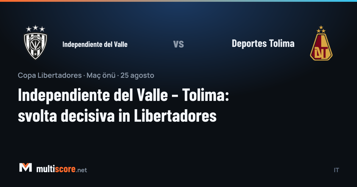 Independiente del Valle ve Deportes Tolima oyuncuları Copa Libertadores maçında