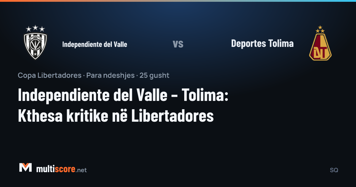 Independiente del Valle ve Deportes Tolima oyuncuları Copa Libertadores maçında