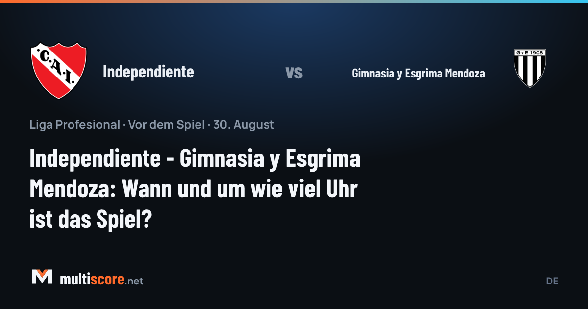 Independiente - Gimnasia y Esgrima Mendoza maç öncesi