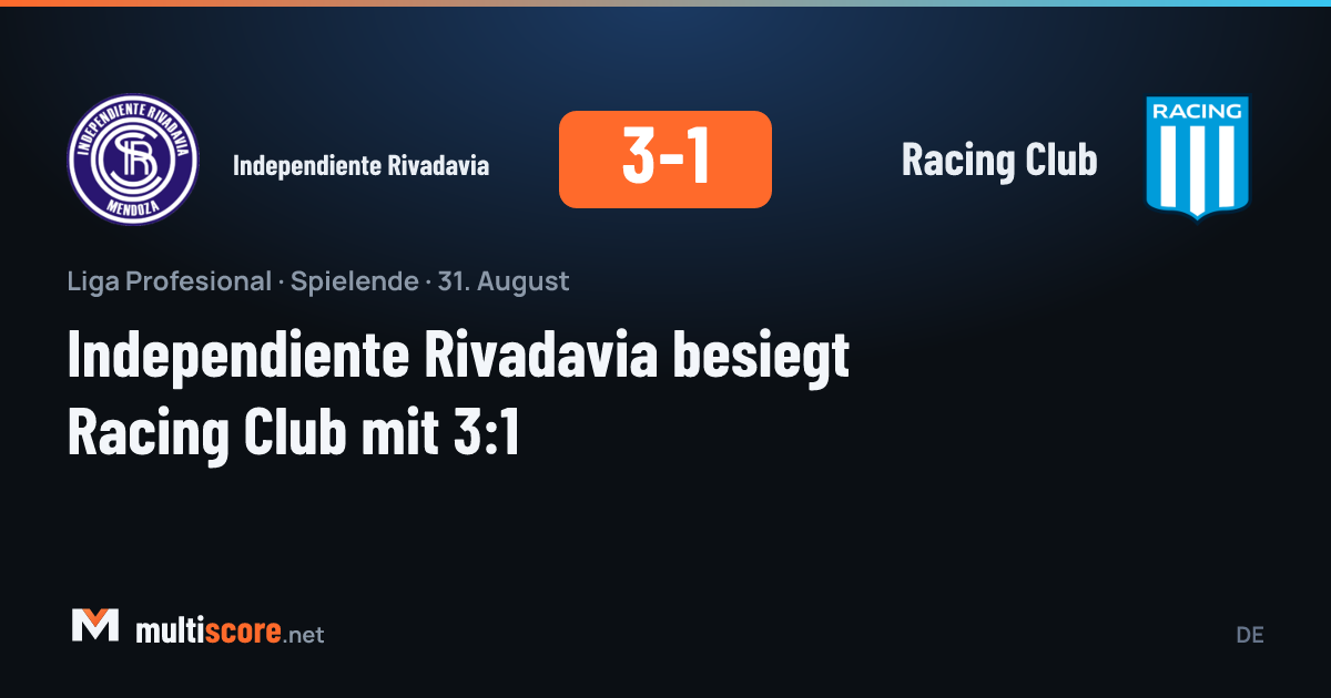 Independiente Rivadavia - Racing Club