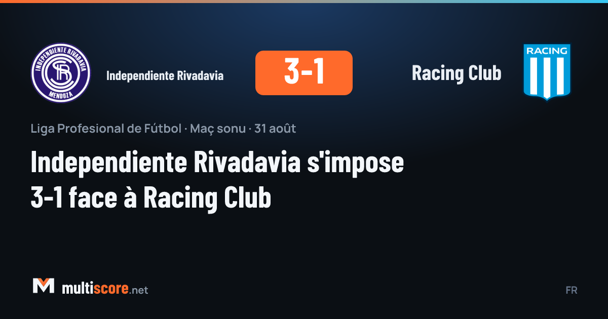 Independiente Rivadavia - Racing Club