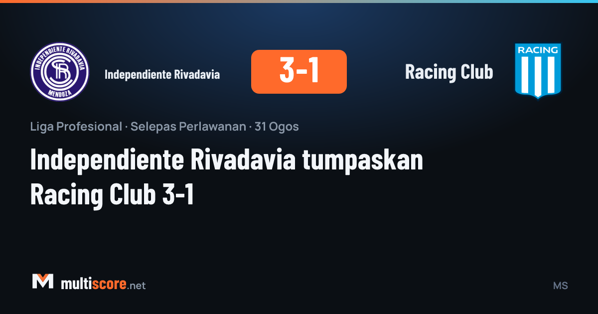 Independiente Rivadavia - Racing Club