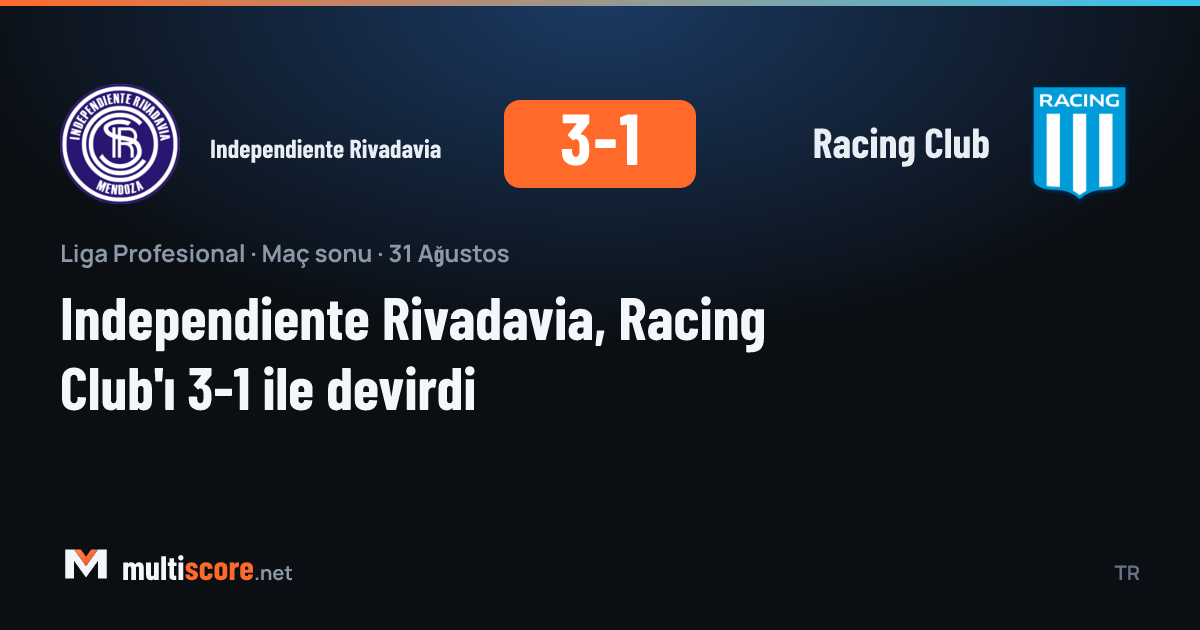 Independiente Rivadavia - Racing Club