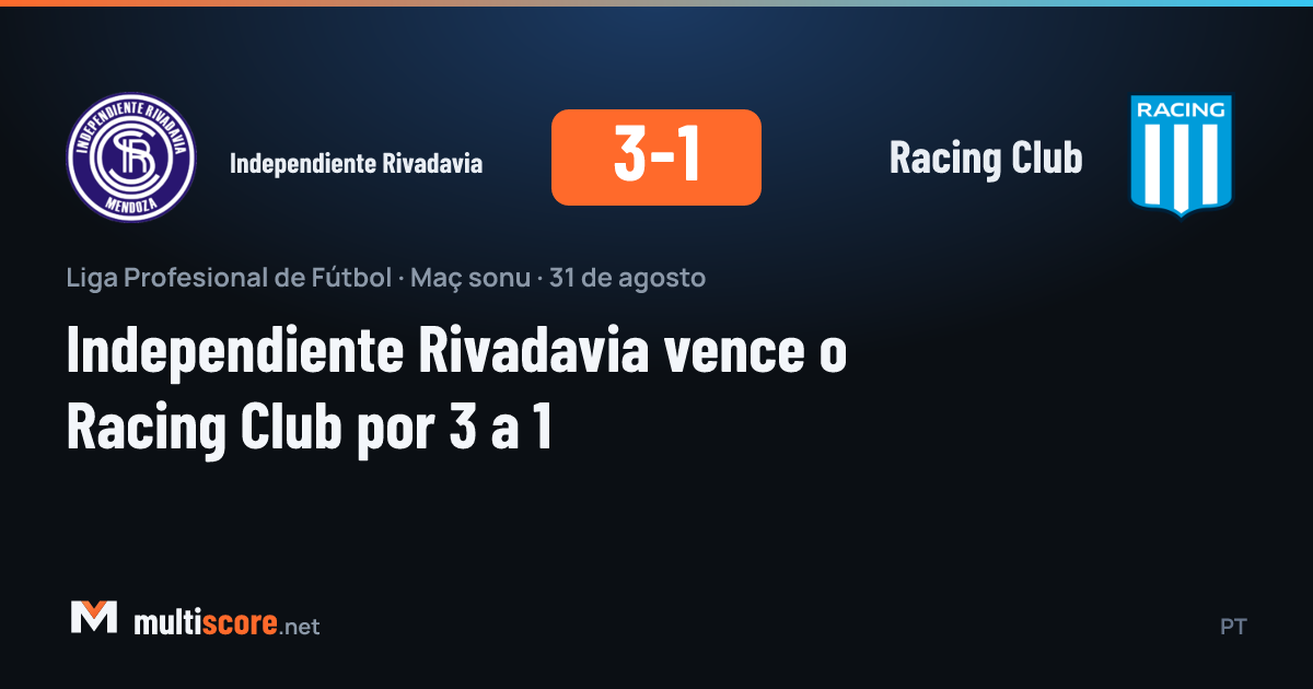 Independiente Rivadavia - Racing Club