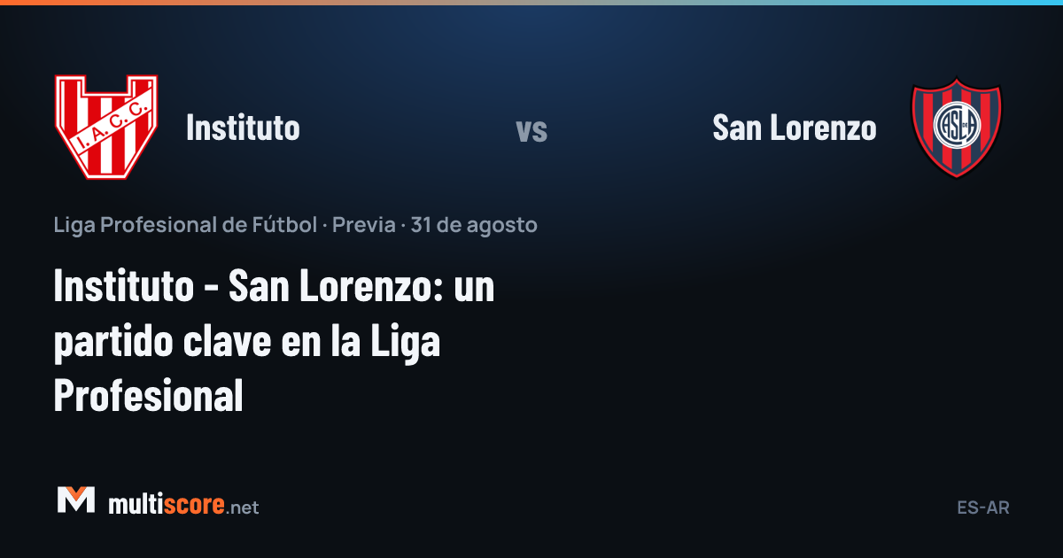 Instituto - San Lorenzo maç öncesi