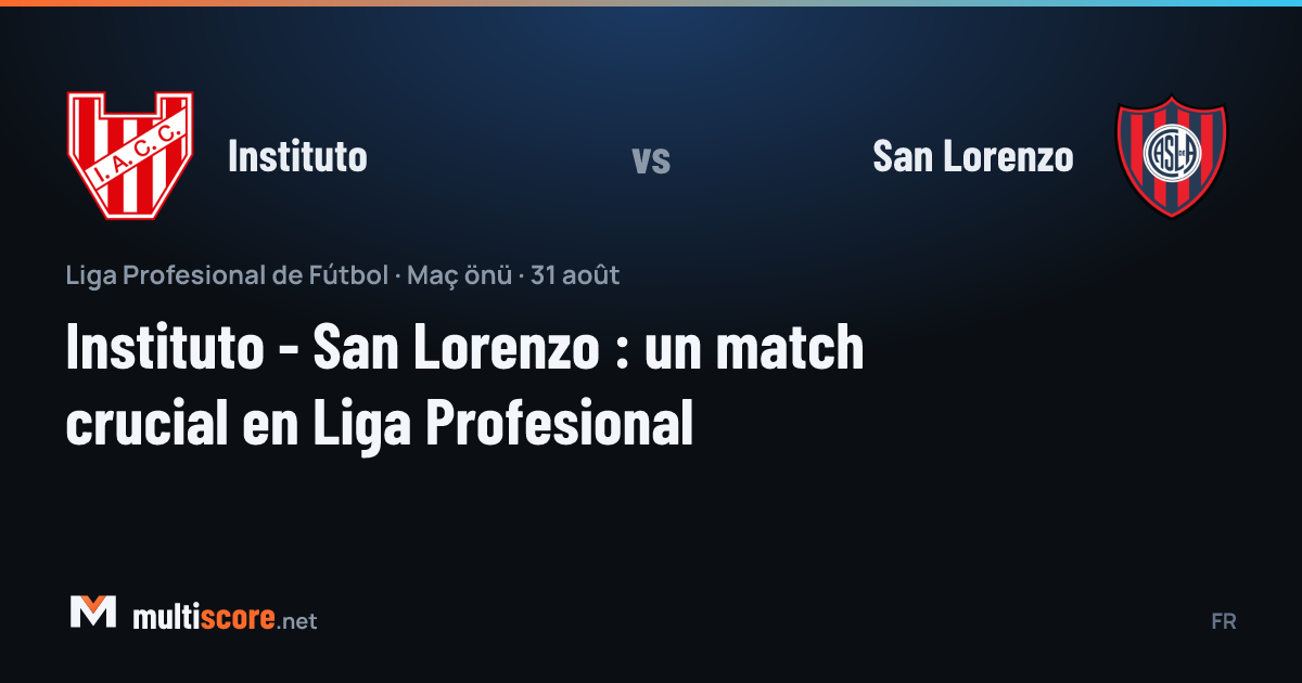 Instituto - San Lorenzo maç öncesi