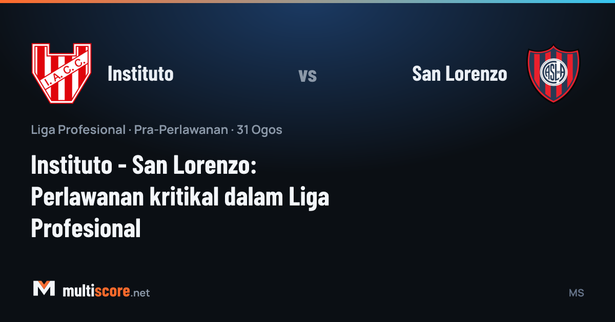 Instituto - San Lorenzo maç öncesi