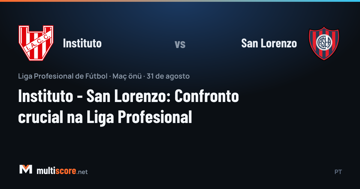 Instituto - San Lorenzo maç öncesi